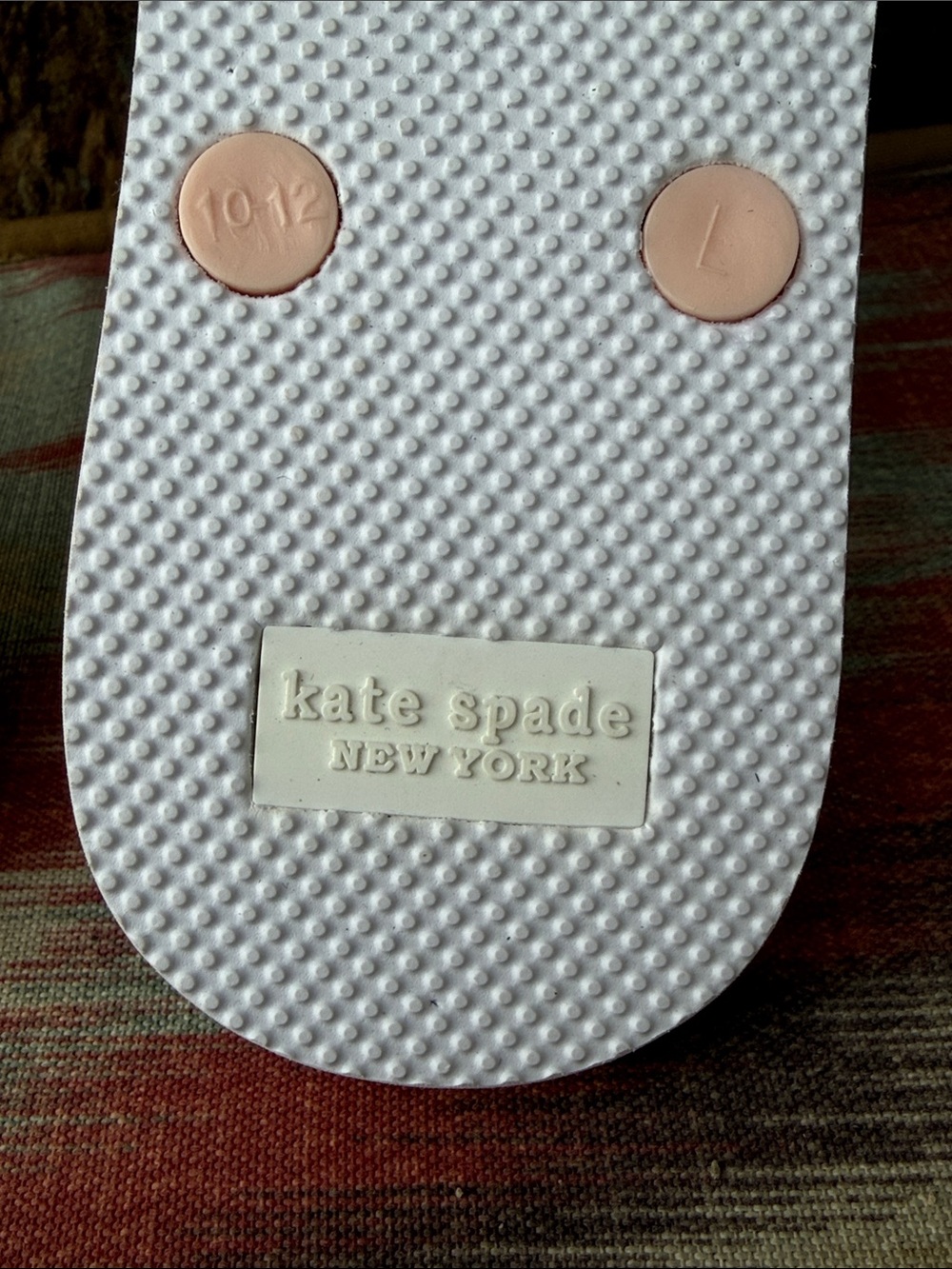 NEW Kate Spade New Fiji Watermelon Party/Pink Salt Flip Flops size 10 - Picture 7 of 7